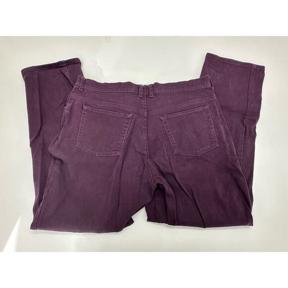 Gloria Vanderbilt Womens Jeans Size 14 Short Purple Denim - Picture 7 of 12